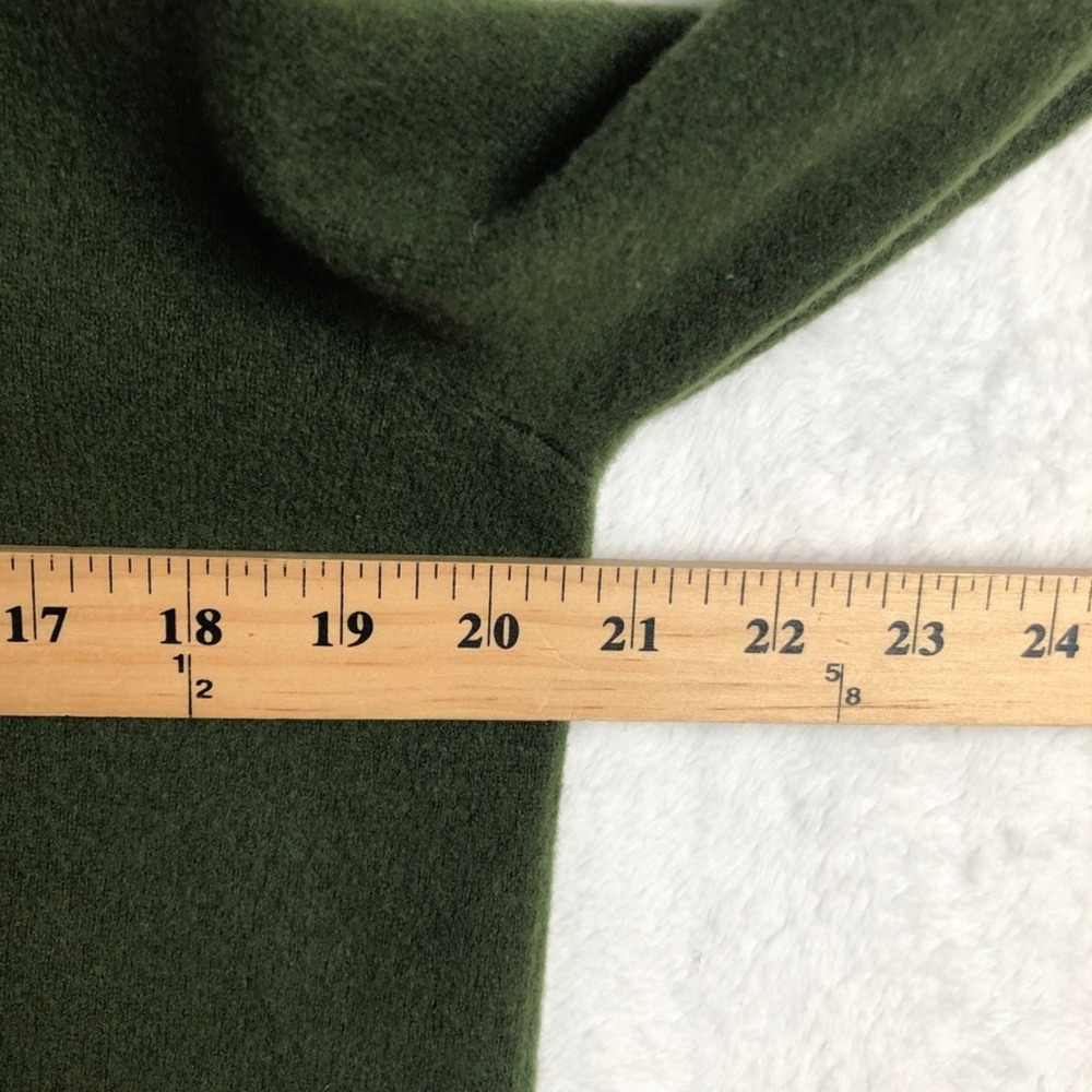 TSE 100% Pure Cashmere Long Sleeve Polo Sweater Men's XL Forrest Green Luxury - Picture 6 of 9